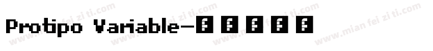 Protipo Variable字体转换